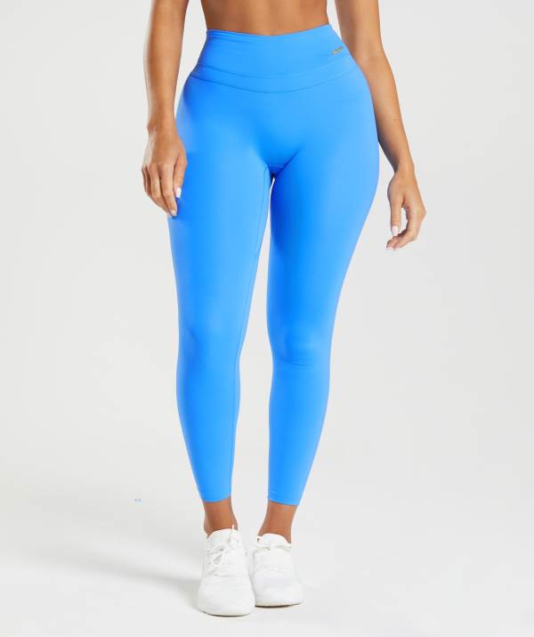 Damske Legíny Gymshark Whitney High Rise Modre | PF8549362